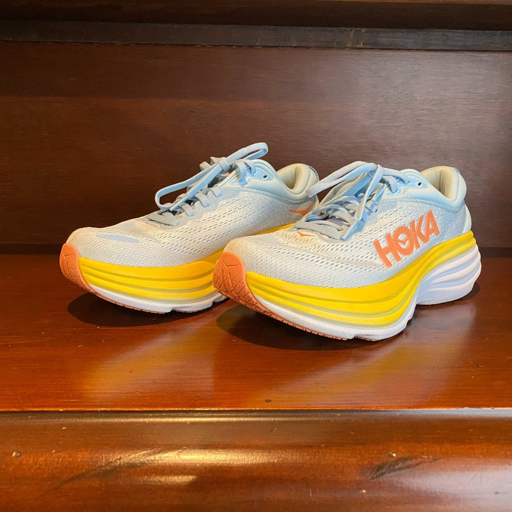 HOKA Blue W Bondi 8 Running Shoes